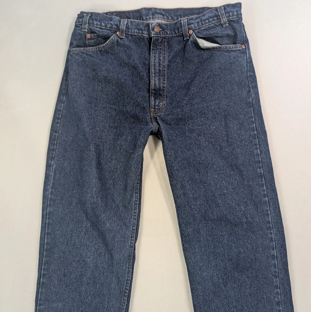 Vintage 80s Levi’s 505 Orange Tab Straight‎ Leg Jeans 38x34